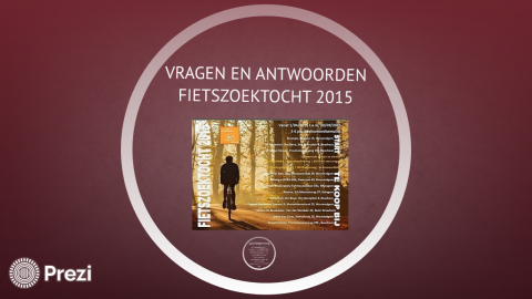 Fietszoektocht 2016 - Vragen en antwoorden