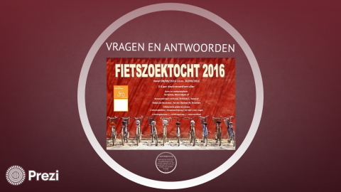 Fietszoektocht 2016 - Vragen en antwoorden